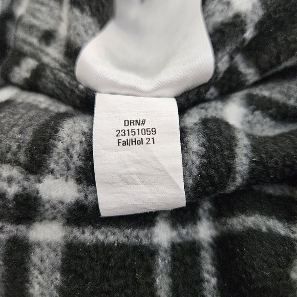 Eddie Bauer Polar Fleece Plaid Lined Pants Gray Straight Leg Petite 14P - Picture 9 of 9